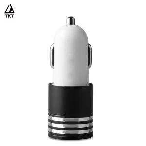 طلاء زيت معدني عالي الجودة، شاحن سيارة بمنفذي USB