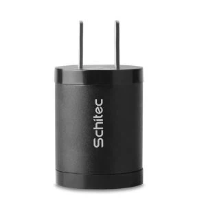 شاحن حائط ذو قالب دائري صغير الحجم ومحمول بمنفذ USB واحد