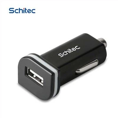 شاحن سيارة بمنفذ USB واحد باللون الأسود