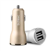 شاحن سيارة صغير بمنفذ USB مزدوج