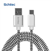 أسرع كابل USB لشاحن البيانات من الألومنيوم والنايلون المضفر بطول 1 متر لجهاز iPhone 7 7plus