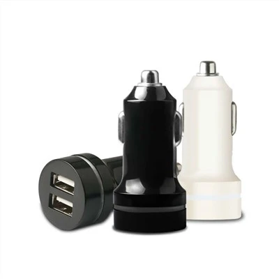 شاحن سيارة USB مزدوج عالي الإخراج مع منفذي USB